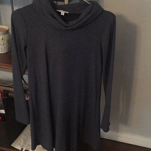 Long sleeve turtle neck dress